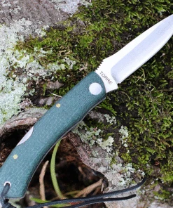 Castillo Knives Torre Lockback Folding, C3JGM, 3" Sandvik 14C28N Blade, Juniper Green Micarta Handles -Knifeworks Sales Store C3JGM 19377.1636042558