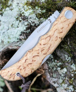 Castillo Knives Castillo Tagus - Curly Birch Wood (3.6" 14C28N Satin) C5CUB -Knifeworks Sales Store C5CUB.2 17412.1639077679