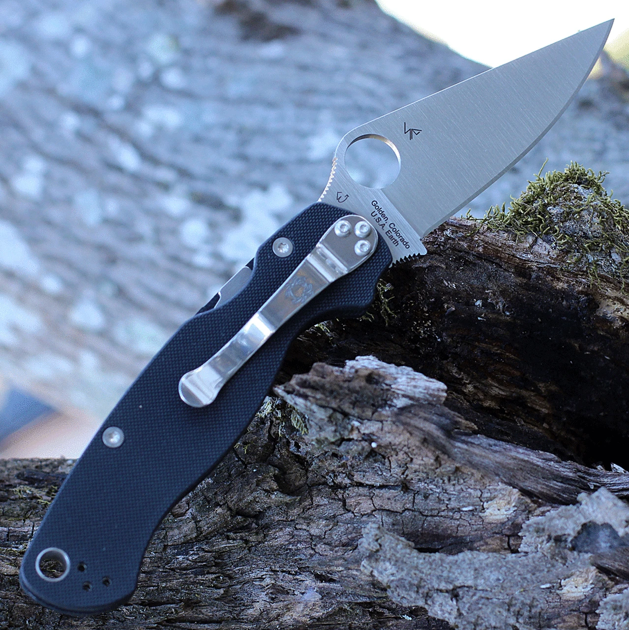 Spyderco Knives Spyderco Para Military 2 - Blk G10 (3.5" CPM S45VN) C81GP2 2 Spyderco Knives Spyderco Para Military 2 - Blk G10 (3.5" CPM S45VN) C81GP2 - Image 2