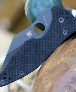 Spyderco Knives Spyderco Yojimbo 2 C85GPBBK2, 3.20" CPM S30V Black Plain Blade, Black G-10 Handle -Knifeworks Sales Store C85GPBBK2.3 74984.1581107493