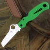Spyderco Knives Spyderco Atlantic Salt C89FPGR, 3.68" LC200N Satin Plain Blade, Green FRN Handle