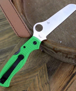 Spyderco Knives Spyderco Atlantic Salt C89FPGR, 3.68" LC200N Satin Plain Blade, Green FRN Handle -Knifeworks Sales Store C89FPGR 75904.1611933037
