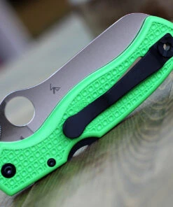 Spyderco Knives Spyderco Atlantic Salt C89FPGR, 3.68" LC200N Satin Plain Blade, Green FRN Handle -Knifeworks Sales Store C89 36074.1611933037