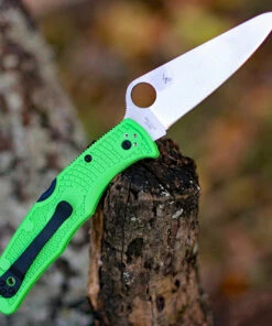 Spyderco Knives Spyderco Pacific Salt 2 C91FPGR2, 3.78" LC200N Satin Plain Blade, Green FRN Handle -Knifeworks Sales Store C91FPGR2 53901.1602864816