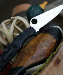 Spyderco Knives Spyderco Pacific Salt 2 C91PBK2, 3.78" H1 Steel Satin Plain Blade, Black FRN Handle -Knifeworks Sales Store C91PBK2 19921.1581624410