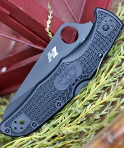 Spyderco Knives Spyderco Pacific Salt 2 C91SBBK2, 3.78" H1 Steel Black Serrated Blade, Black FRN Handle -Knifeworks Sales Store C91SBBK2.4 55436.1584460998