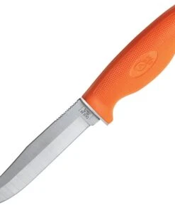 Case Orange Hunters Fixed Blade 18503, 5" Drop Point Blade, Texturized Orange Synthetic Handle w/Black Ballistic Nylon Sheath (LT265- SS)