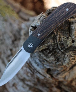 CIVIVI Knives CIVIVI Appalachian Drifter II Dark Brown Micarta (3" Satin) C19010C-1