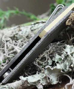 GiantMouse Giant Mouse Ace Clyde-GRN-MICARTA-BRASS, 3.0" EL MAX  Steel Stonewashed Plain Blade, Green Canvas Micarta Handle -Knifeworks Sales Store CLYGE GRN Micarta BRASS 42255.1619465789