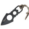 Camillus Heater Boot / Neck Knife 19238, 2" 440 Stainless Blade, Black Molded Plastic Sheath