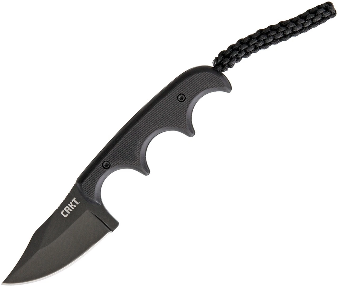 CRKT Minimalist Bowie Neck Knife 2387K, 2.12" 5Cr15MoV Black Plain Blade, Black G-10 Handle 1 CRKT Minimalist Bowie Neck Knife 2387K, 2.12" 5Cr15MoV Black Plain Blade, Black G-10 Handle