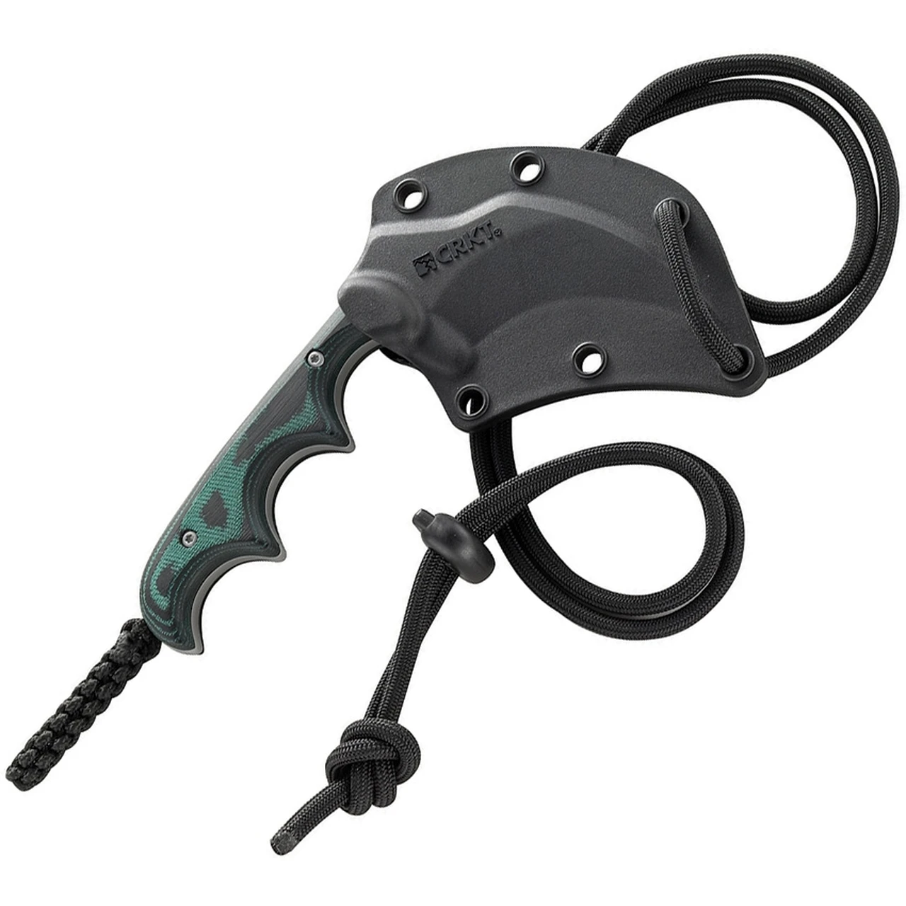 CRKT Keramin Neck Knife Black & Green (2.3" Bead Blast) 2389 2 CRKT Keramin Neck Knife Black & Green (2.3" Bead Blast) 2389 - Image 2