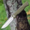 CRKT Kova 6434, 3.50" 8Cr13MoV Stainless Steel Satin Drop Point Blade, OD Green GRN Handles