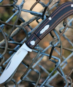 CRKT Rogers Venandi Slip Joint - Blk / Brown G10 (3.12" 8Cr13MoV) 7100