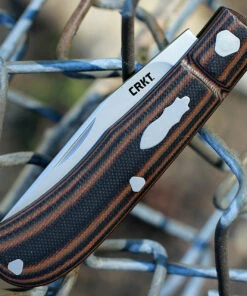 CRKT Rogers Venandi Slip Joint - Blk / Brown G10 (3.12" 8Cr13MoV) 7100 -Knifeworks Sales Store CR7100.2 97514.1643640176