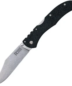 Cold Steel Range Boss Lockback CS20KR5, 4" 4034 Stonewash Plain Blade, Black Zy-Ex Handle