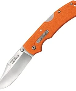 Cold Steel Double Safe Hunter CS23JB, 3.50" 8Cr13MoV Satin plain Blade, Orange GFN Handles