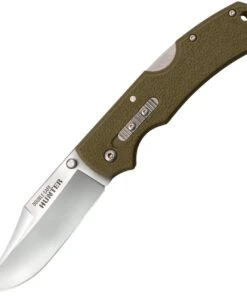 Cold Steel Double Safe Hunter CS23JC, 3.50" 8Cr13MoV Satin plain Blade, OD Green GFN Handles