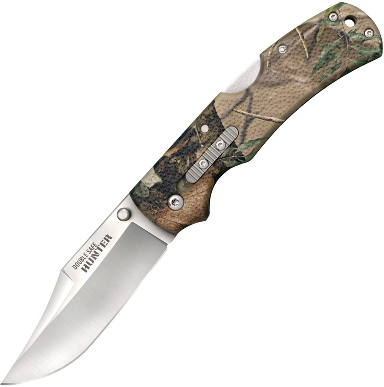 Cold Steel Double Safe Hunter CS23JE, 3.50" 8Cr13MoV Satin plain Blade, Camo GFN Handles 1 Cold Steel Double Safe Hunter CS23JE, 3.50" 8Cr13MoV Satin plain Blade, Camo GFN Handles