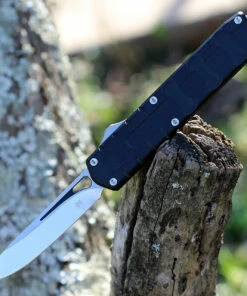 CobraTec Enforcer OTF Automatic - Blk Alum. (3.25" M390 Satin) CTEBLKM390DNS