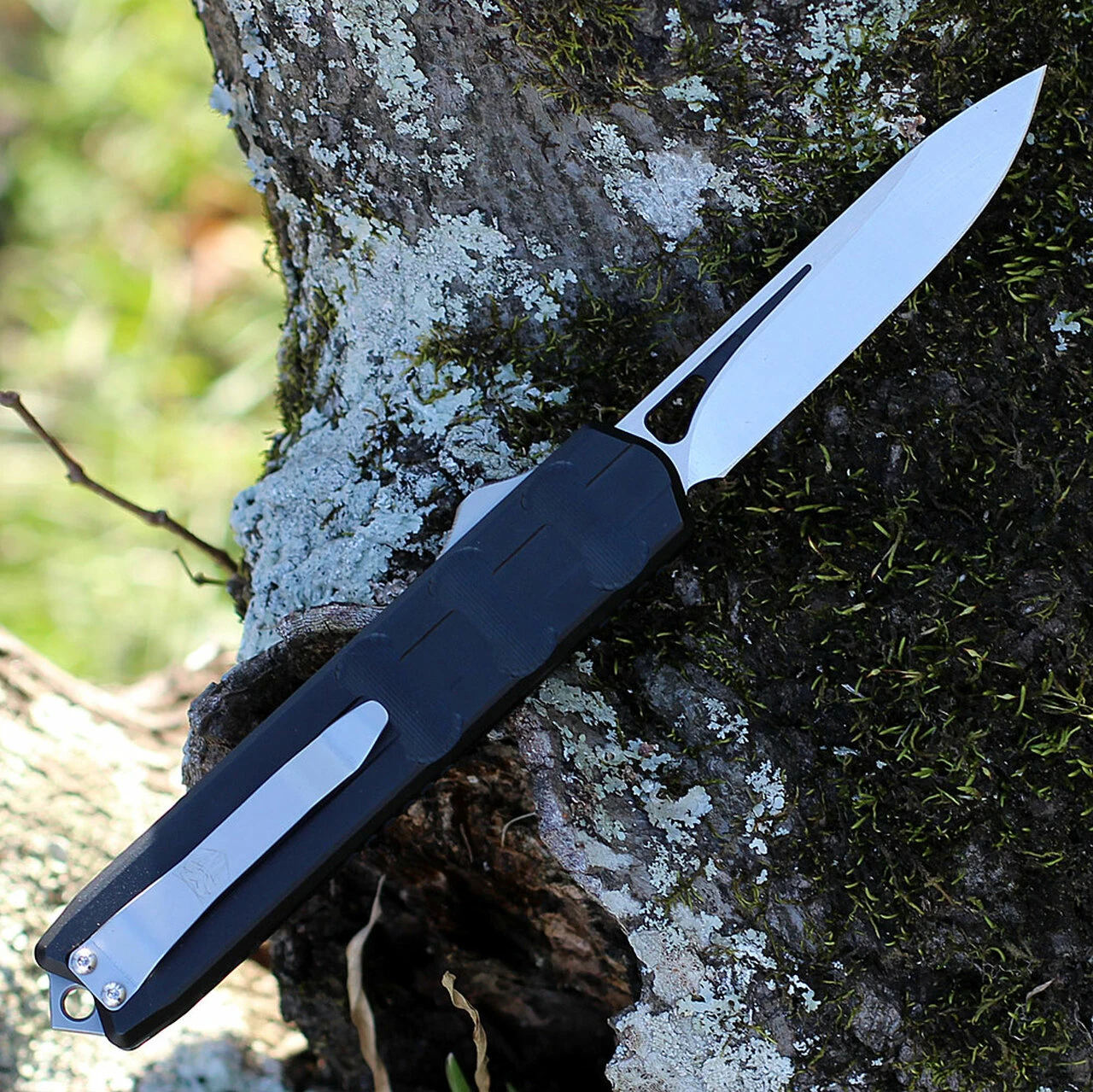 CobraTec Enforcer OTF Automatic - Blk Alum. (3.25" M390 Satin) CTEBLKM390DNS 2 CobraTec Enforcer OTF Automatic - Blk Alum. (3.25" M390 Satin) CTEBLKM390DNS - Image 2