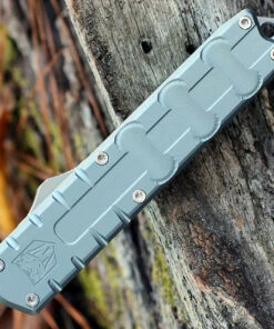 CobraTec Enforcer OTF Automatic - Grey Alum. (3.25" M390 Satin) CTEGRYM390DNS -Knifeworks Sales Store CTEGRYM390DNS 50370.1641316594