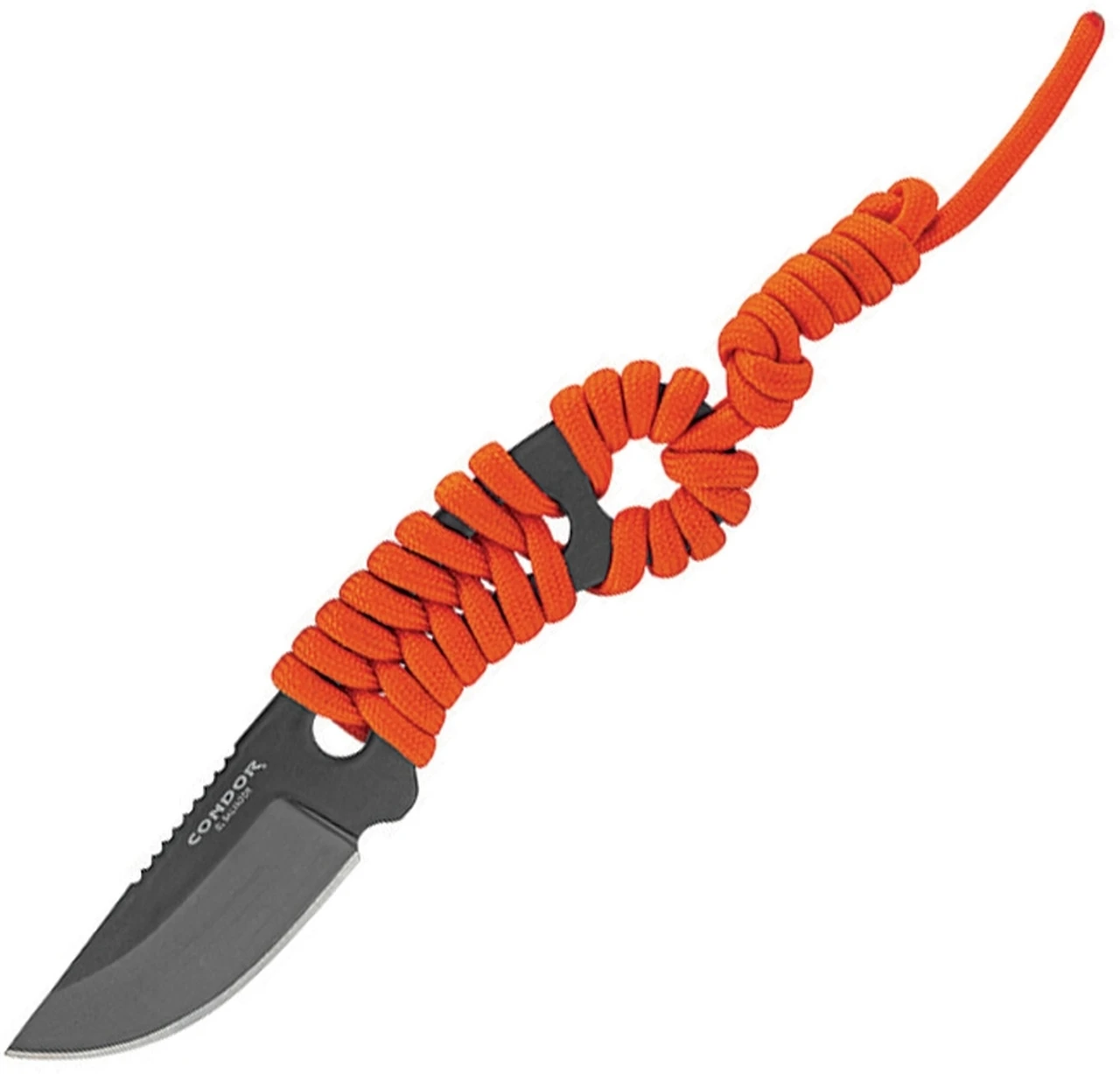 Condor Carlitos 80625HC, 2.51" 1075 Carbon Steel Black Cerakote Plain Blade, Orange Paracod Handles 1 Condor Carlitos 80625HC, 2.51" 1075 Carbon Steel Black Cerakote Plain Blade, Orange Paracod Handles