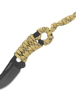 Condor Carlitos 80825HC, 2.51" 1075 Carbon Steel Black Cerakote Plain Blade, Desert Paracod Handles