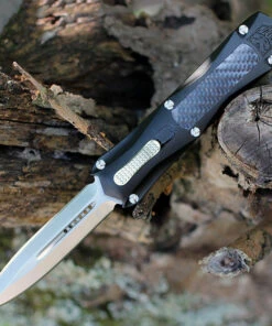 CobraTec Knives BLKKCDAGNS Black King Cobra, 4" D2 Steel Dagger, Anodized Aviation Aluminum Handle