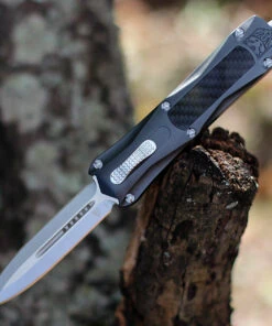 CobraTec Knives GYKCDAGNS Gray King Cobra, 4" D2 Steel Dagger Plain Blade, Anodized Aviation Aluminum Handle