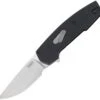 CRKT 6321 Cottidae, 2.61" D2 Satin Plain Blade, Black ADC12 Al Handle