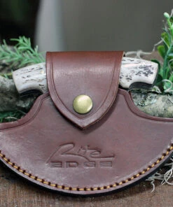 Damascus Blade Knife Ulu, DM-1111SG, 4.5" Damascus Steel Ulu Blade, Stag Bone Handle -Knifeworks Sales Store DM1111SG 21845.1618324641