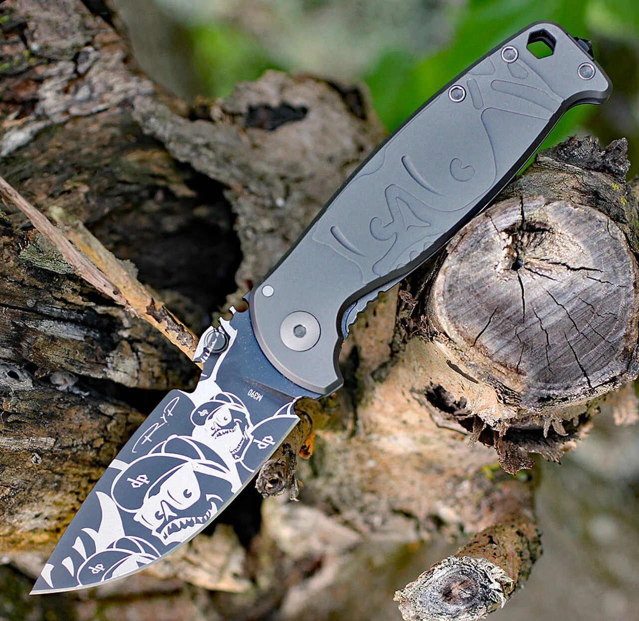 DPx Gear Hest 020 Mr. DP Decade DPHSF020, 3.25" M390 Plain Blade, Titanium Handle 1 DPx Gear Hest 020 Mr. DP Decade DPHSF020, 3.25" M390 Plain Blade, Titanium Handle