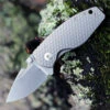 DPx Gear H.E.A.T/F 3D Ti Decade DPHTF010, 2.24" Stonewash M390 Blade, 3D Titanium Handle