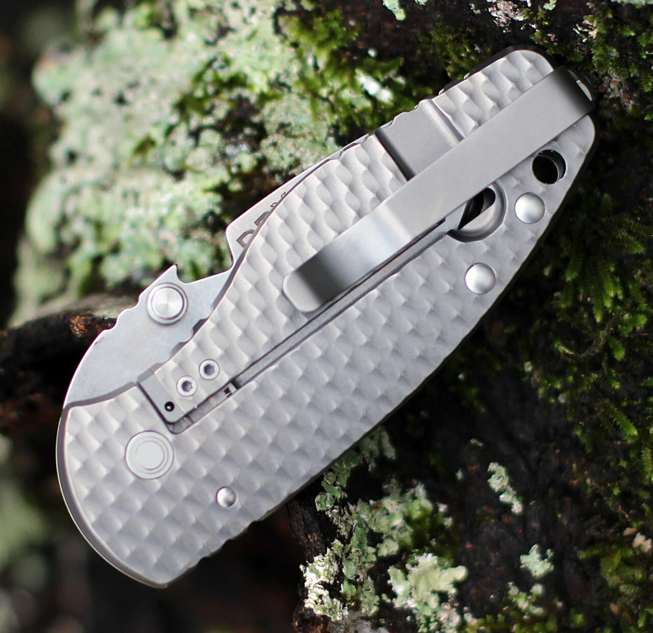 DPx Gear H.E.A.T/F 3D Ti Decade DPHTF010, 2.24" Stonewash M390 Blade, 3D Titanium Handle 3 DPx Gear H.E.A.T/F 3D Ti Decade DPHTF010, 2.24" Stonewash M390 Blade, 3D Titanium Handle - Image 3