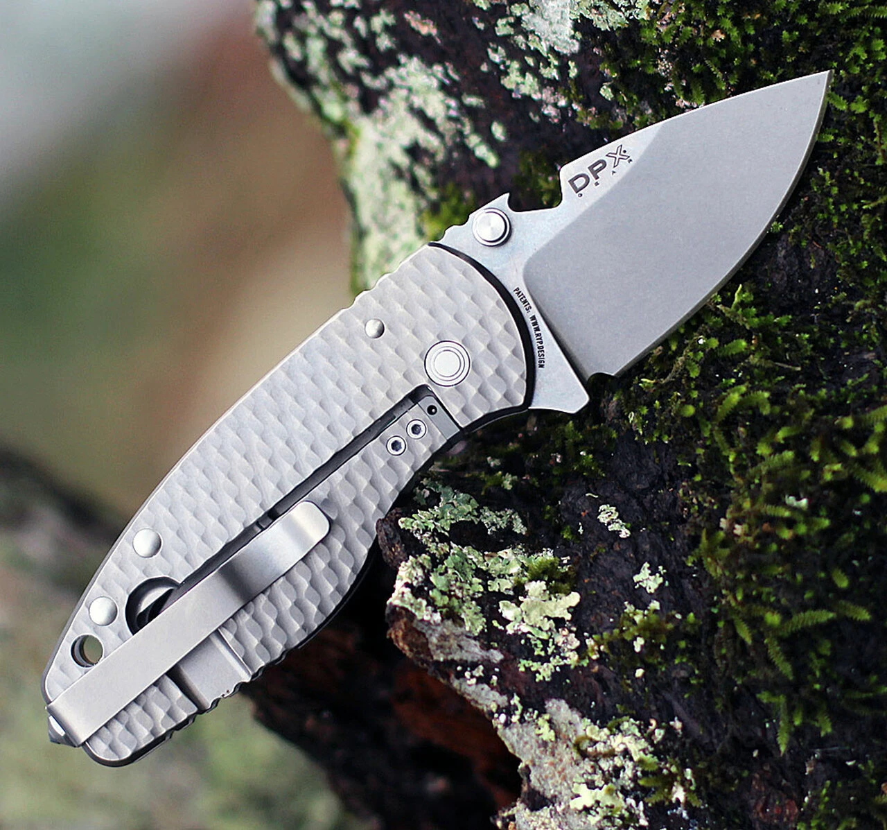 DPx Gear H.E.A.T/F 3D Ti Decade DPHTF010, 2.24" Stonewash M390 Blade, 3D Titanium Handle 2 DPx Gear H.E.A.T/F 3D Ti Decade DPHTF010, 2.24" Stonewash M390 Blade, 3D Titanium Handle - Image 2