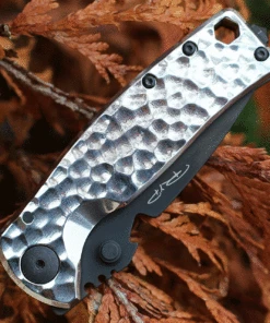 DPX HEST/F Urban - Silver Hammertone (2.9" Black S35VN) DPHSF065 -Knifeworks Sales Store DPXHSF065.3 38411.1633017387