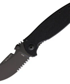 DPx Gear Hest 3.0 Milspec DPXHSF202, 3.15" Black Niolox SS Combo Blade, Black G10 and Titanium Handles