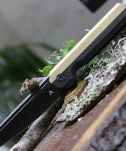 Arcform Darcform Slimfoot Folding - Blk Ti / Brass (3.5" M390 Blk Sheepsfoot) ARC-094