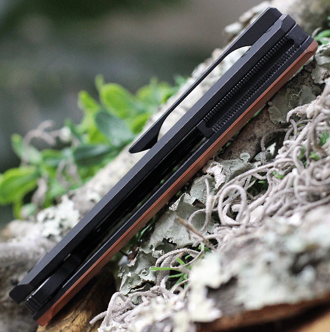 Arcform Darcform Slimfoot Folding - Blk Ti / Copper (3.5" Blk M390 Sheepsfoot) ARC-093 3 Arcform Darcform Slimfoot Folding - Blk Ti / Copper (3.5" Blk M390 Sheepsfoot) ARC-093 - Image 3