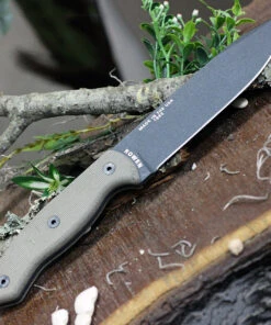 ESEE Knives Combat Tactical CM6-TG-M, Tactical Gray Plain Blade, Micarta Handle, Black Kydex Sheath and Clip Plate -Knifeworks Sales Store ESCM6TGM 19143.1617734028