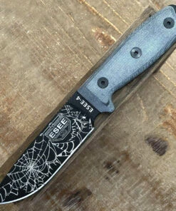 ESEE Knives ESEE-4P-WEB (4.5" Black w/Spider Web) Coyote Brown