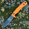 ESEE Knives ESEE-AGK Ashley Game Knife, 3.5" 1095 High Carbon Steel, Orange G-10 Handle