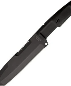Extrema Ratio Ontos Fixed Blade, 6.5" Bohler N690 Black Tanto Blade, Black Forprene Handle