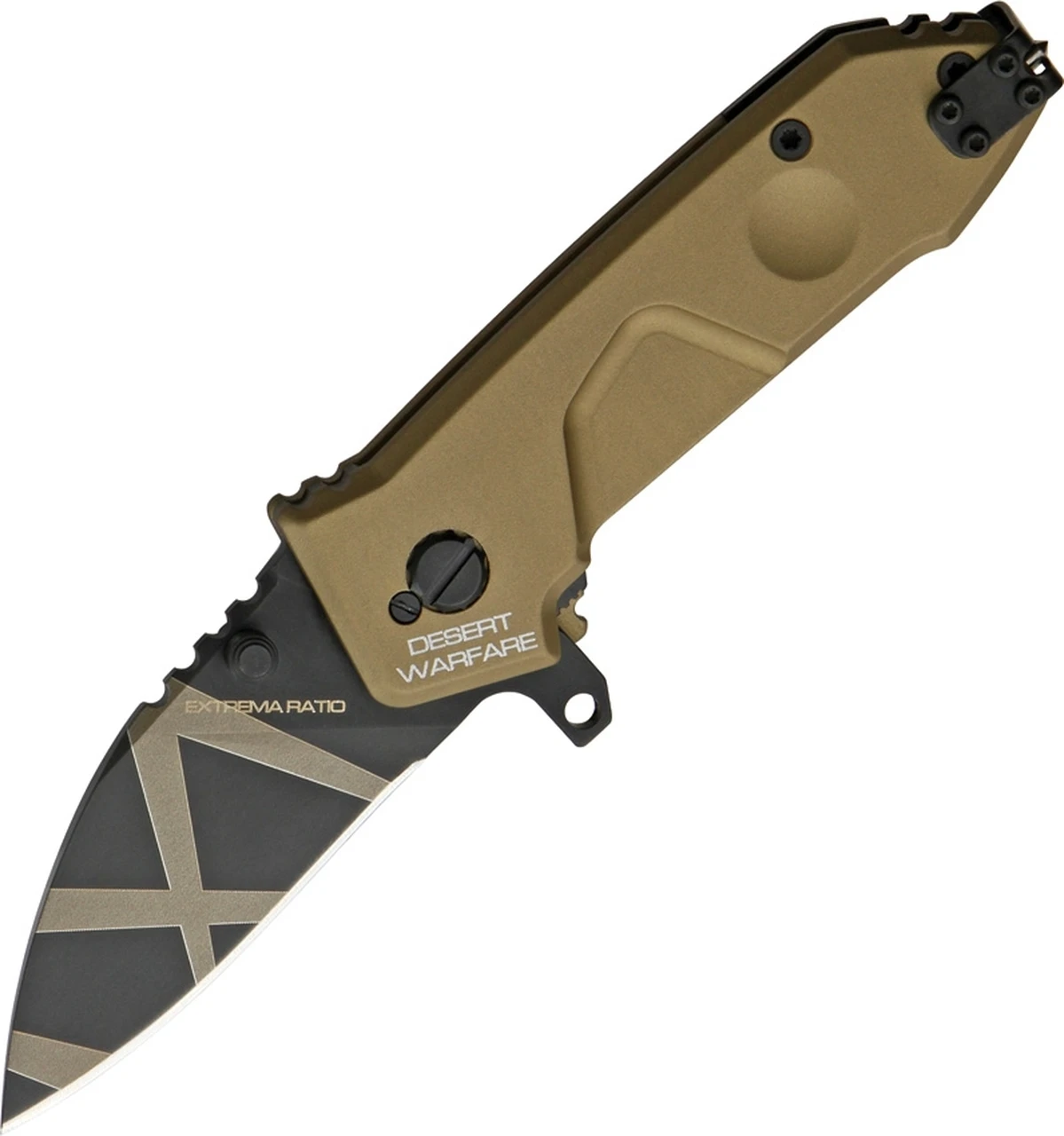 Extrema Ratio MFO Folding Knife EX133MFO, 2.5" N690 Desert Warfare Plain Blade, Tan Aluminum Handle 1 Extrema Ratio MFO Folding Knife EX133MFO, 2.5" N690 Desert Warfare Plain Blade, Tan Aluminum Handle