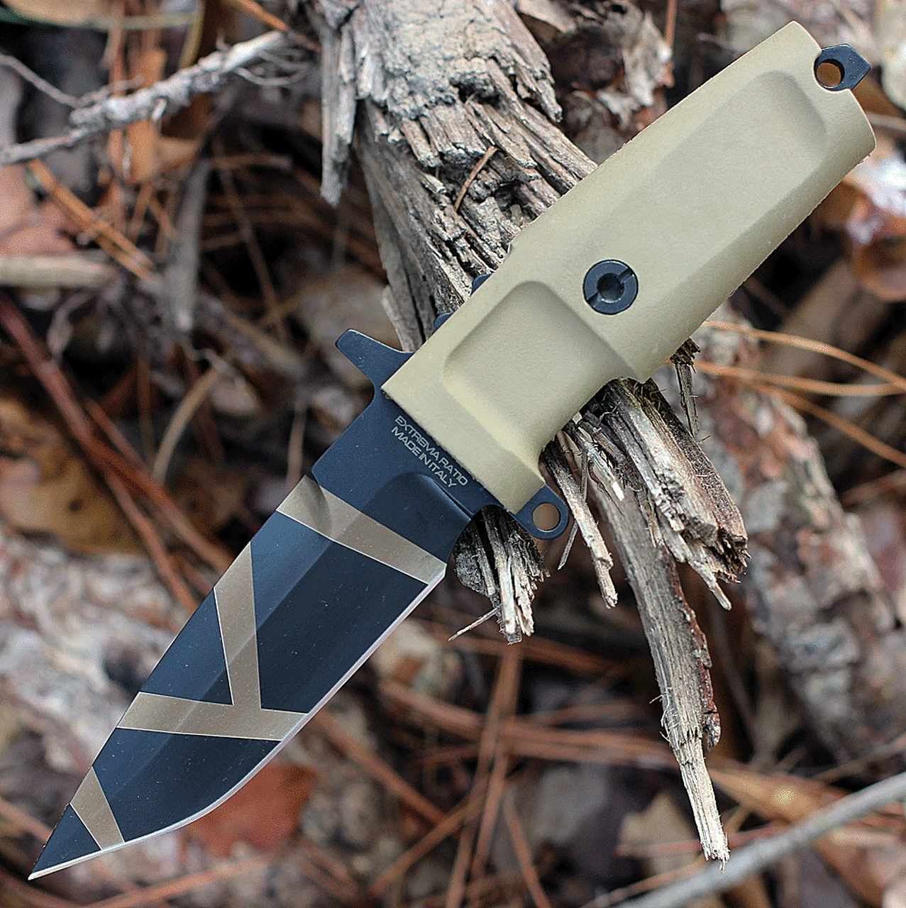 Extrema Ratio Col Moschin Compact Knife, 4.3" N690 Desert Warfare Plain Blade, Tan Forprene Handle 1 Extrema Ratio Col Moschin Compact Knife, 4.3" N690 Desert Warfare Plain Blade, Tan Forprene Handle