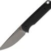Ferrum Forge Knife Works The Lackey Fixed Blade FF0019CR, 2.8" 9Cr18MoV Stonewashed Blade, Black G-10 Handle, Kydex Belt Sheath