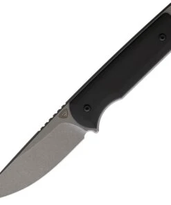 Ferrum Forge Knife Works The Lackey Fixed Blade FF0019CR, 2.8" 9Cr18MoV Stonewashed Blade, Black G-10 Handle, Kydex Belt Sheath