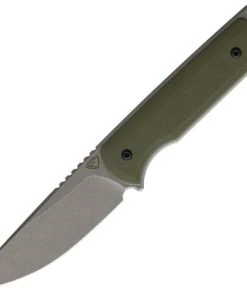 Ferrum Forge Knife Works Lackey Fixed Blade FF0029CR, 2.8" 9Cr18MoV Stonewashed Blade, OD Green G-10 Handle, Kydex Belt Sheath