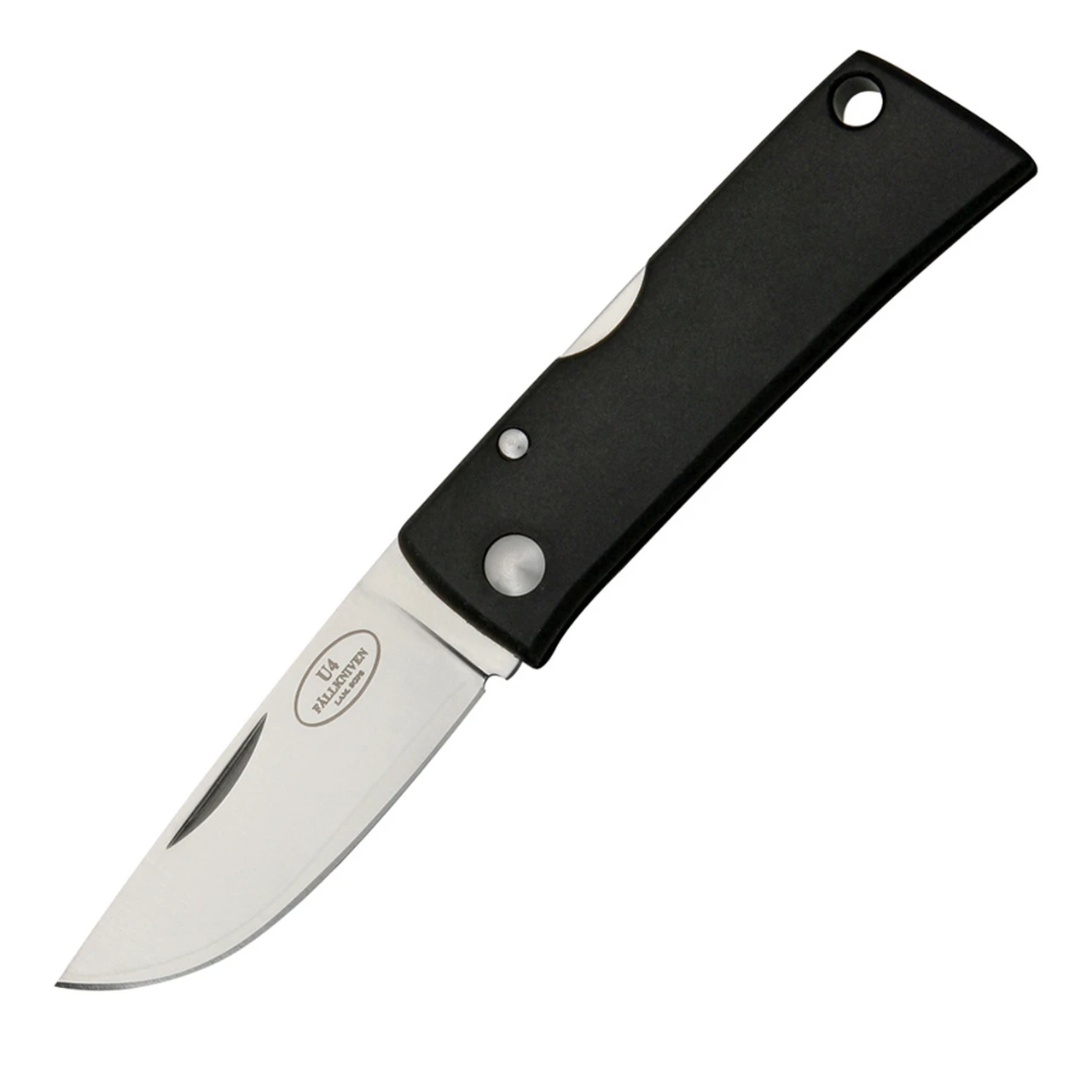 Fallkniven U4 Wolf's Tooth Lockback - Black Zytel (2.09" Satin) 1 Fallkniven U4 Wolf's Tooth Lockback - Black Zytel (2.09" Satin)